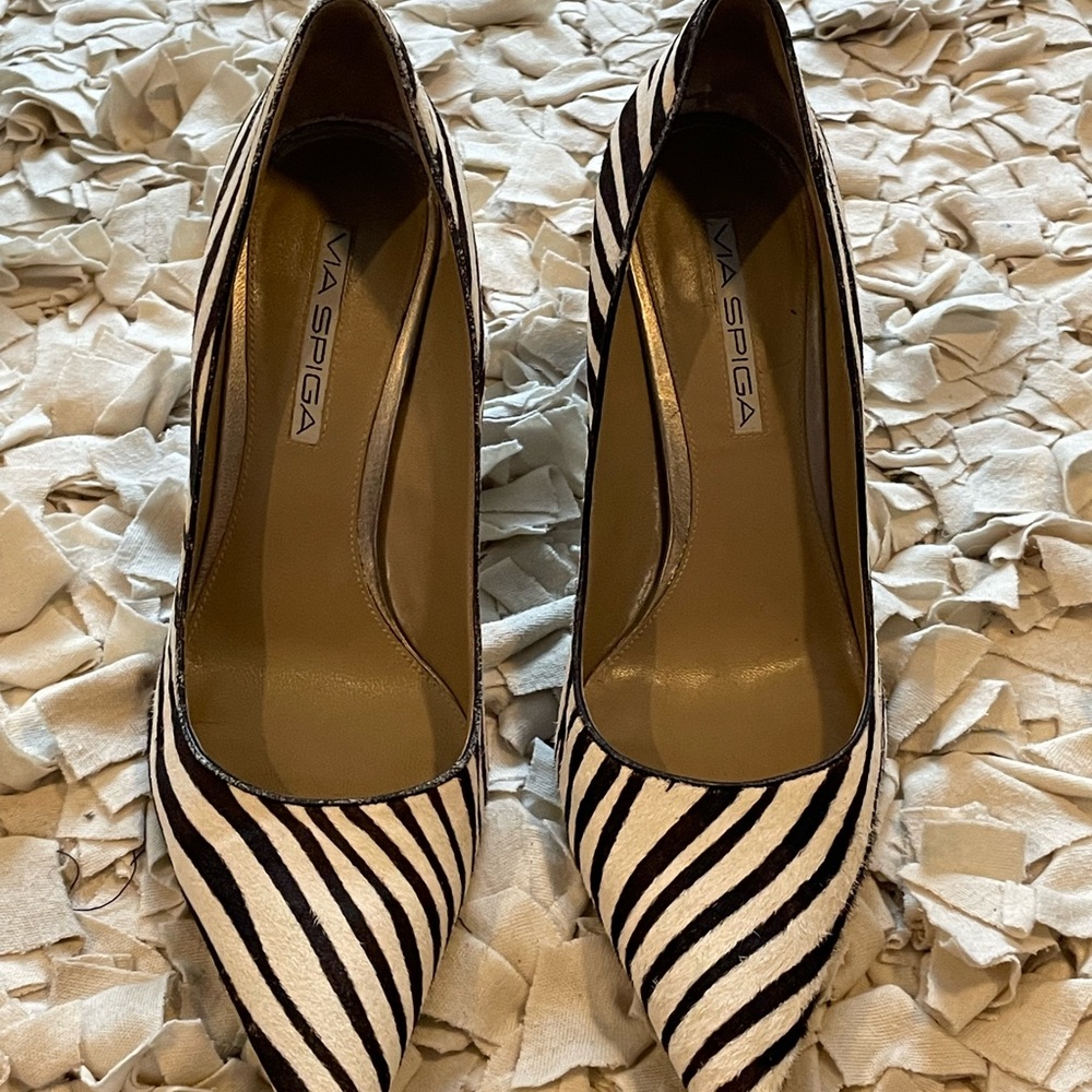 Via Spiga Zebra Heels